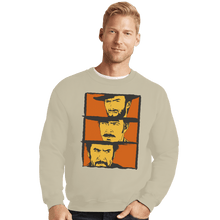 Load image into Gallery viewer, Shirts Crewneck Sweater, Unisex / Small / Sand The Good The Bad And The Ugly
