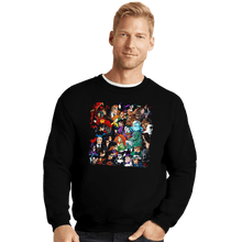 Load image into Gallery viewer, Secret_Shirts Crewneck Sweater, Unisex / Small / Black Batfam V Arkham
