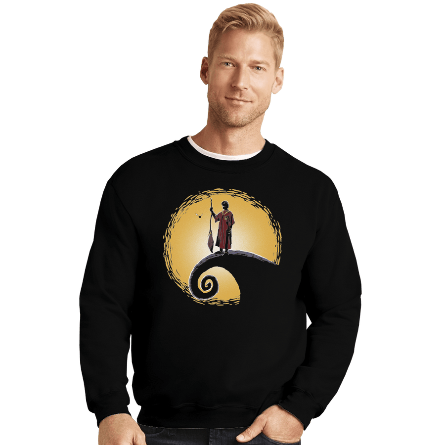 Shirts Crewneck Sweater, Unisex / Small / Black Quidditch Before Christmas