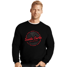 Load image into Gallery viewer, Secret_Shirts Crewneck Sweater, Unisex / Small / Black Santa Carla
