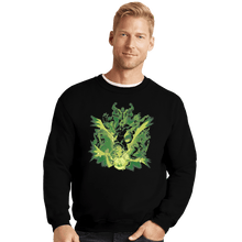 Load image into Gallery viewer, Shirts Crewneck Sweater, Unisex / Small / Black Alien Hero
