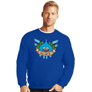 Secret_Shirts Crewneck Sweater, Unisex / Small / Royal Blue Slime Quest