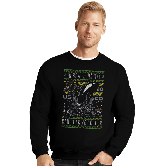 Daily_Deal_Shirts Crewneck Sweater, Unisex / Small / Black A Very Xeno Christmas