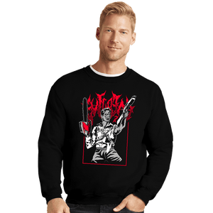 Daily_Deal_Shirts Crewneck Sweater, Unisex / Small / Black Deadite