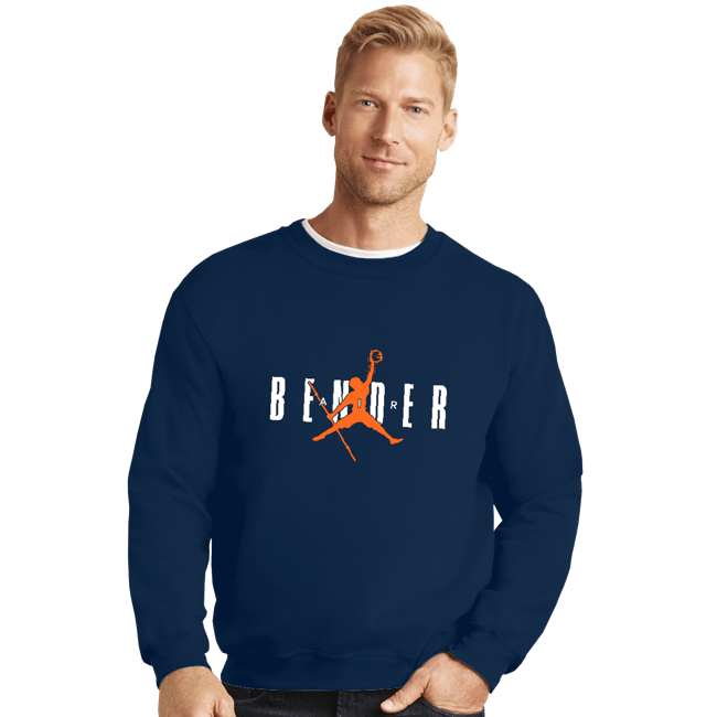 Shirts Crewneck Sweater, Unisex / Small / Navy Air Bender