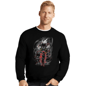 Shirts Crewneck Sweater, Unisex / Small / Black Erasure Hero