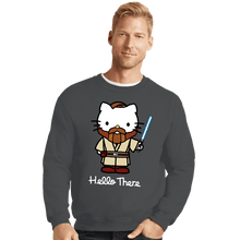 Load image into Gallery viewer, Daily_Deal_Shirts Crewneck Sweater, Unisex / Small / Charcoal Obi Kitty

