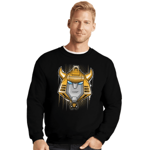 Shirts Crewneck Sweater, Unisex / Small / Black Bumblebee