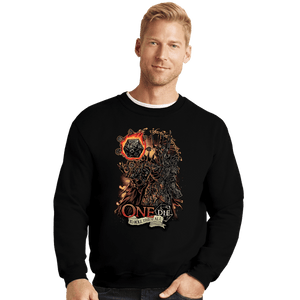 Daily_Deal_Shirts Crewneck Sweater, Unisex / Small / Black One Die