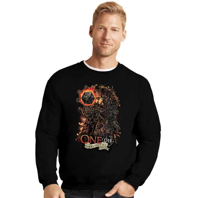 Daily_Deal_Shirts Crewneck Sweater, Unisex / Small / Black One Die
