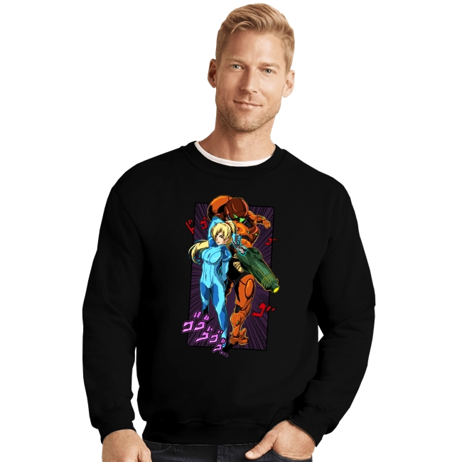 Secret_Shirts Crewneck Sweater, Unisex / Small / Black JoJo Samus