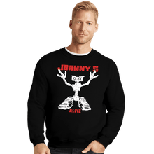 Load image into Gallery viewer, Daily_Deal_Shirts Crewneck Sweater, Unisex / Small / Black Alive
