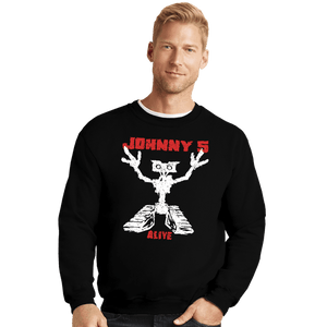 Daily_Deal_Shirts Crewneck Sweater, Unisex / Small / Black Alive