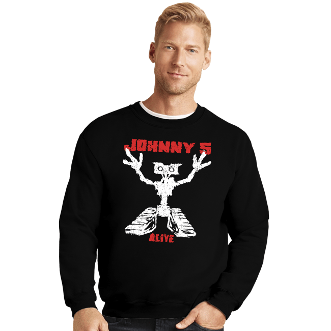 Daily_Deal_Shirts Crewneck Sweater, Unisex / Small / Black Alive