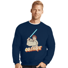 Load image into Gallery viewer, Shirts Crewneck Sweater, Unisex / Small / Navy Obi-Have
