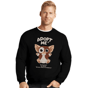 Shirts Crewneck Sweater, Unisex / Small / Black Adopt Me