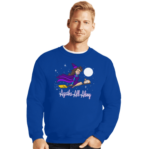 Shirts Crewneck Sweater, Unisex / Small / Royal Blue It Was Agatha All Along