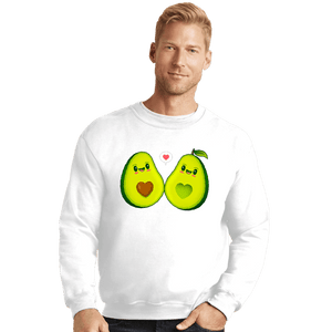 Shirts Crewneck Sweater, Unisex / Small / White Avocados Love