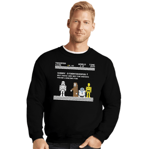 Shirts Crewneck Sweater, Unisex / Small / Black Sorry Trooper