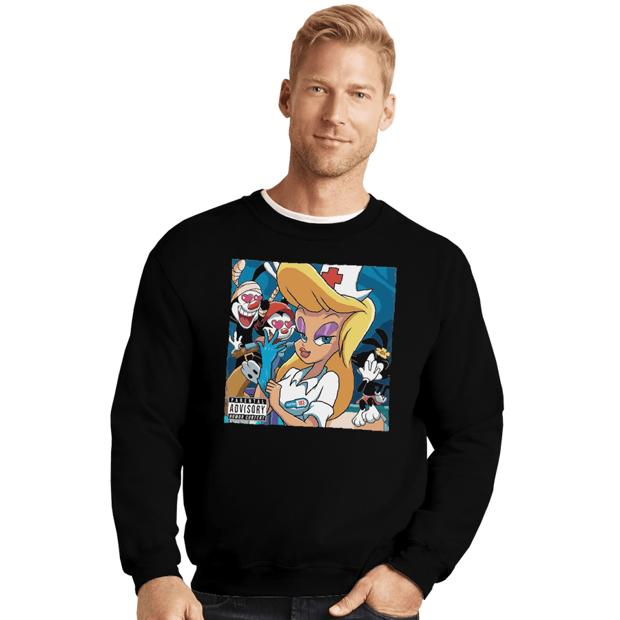 Shirts Crewneck Sweater, Unisex / Small / Black Nurse 182