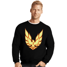 Load image into Gallery viewer, Shirts Crewneck Sweater, Unisex / Small / Black Dark Phoenix Firebird

