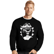 Load image into Gallery viewer, Daily_Deal_Shirts Crewneck Sweater, Unisex / Small / Black A Pox on the Phony King of England!
