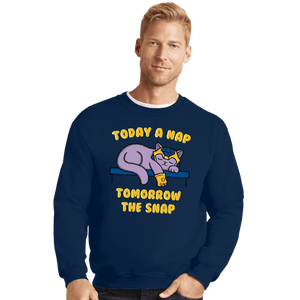 Shirts Crewneck Sweater, Unisex / Small / Navy Kitthanos!