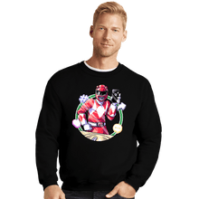 Load image into Gallery viewer, Daily_Deal_Shirts Crewneck Sweater, Unisex / Small / Black Red Ranger Dance
