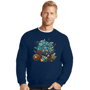 Shirts Crewneck Sweater, Unisex / Small / Navy Set Dice Roll