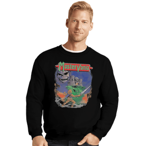 Shirts Crewneck Sweater, Unisex / Small / Black Mastervania