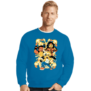 Shirts Crewneck Sweater, Unisex / Small / Sapphire Heroes Of Rage