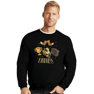 Shirts Crewneck Sweater, Unisex / Small / Black Kindness