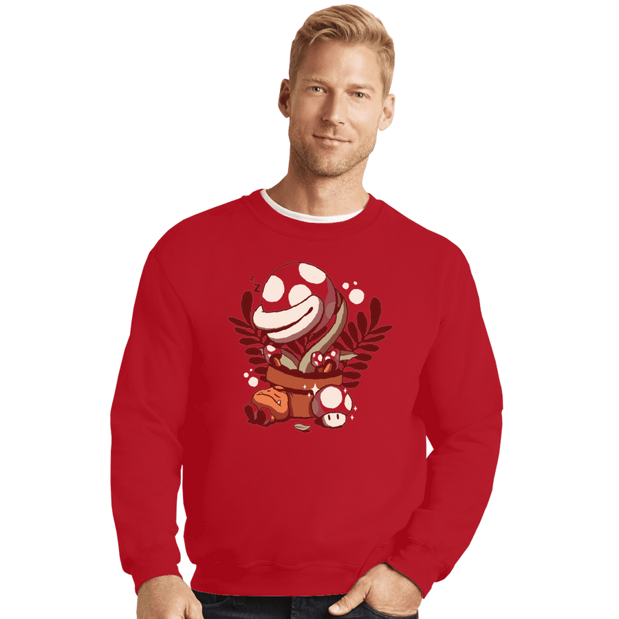 Shirts Crewneck Sweater, Unisex / Small / Red Nap Time