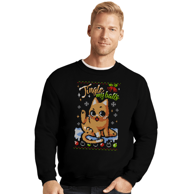 Secret_Shirts Crewneck Sweater, Unisex / Small / Black Jingle Balls