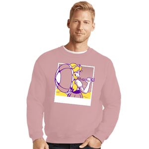 Shirts Crewneck Sweater, Unisex / Small / Pink Summer Peach