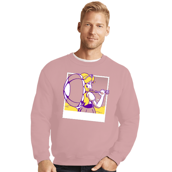 Shirts Crewneck Sweater, Unisex / Small / Pink Summer Peach