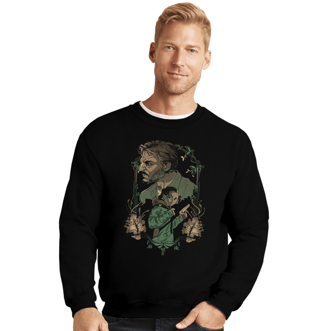 Daily_Deal_Shirts Crewneck Sweater, Unisex / Small / Black Look For The Light!