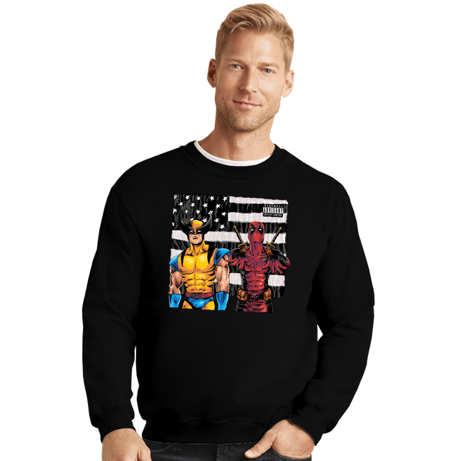 Daily_Deal_Shirts Crewneck Sweater, Unisex / Small / Black Merconia
