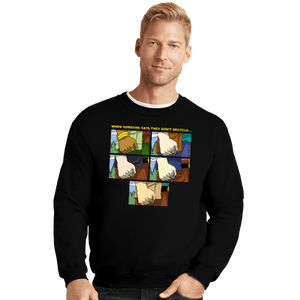 Shirts Crewneck Sweater, Unisex / Small / Black Planet Fist