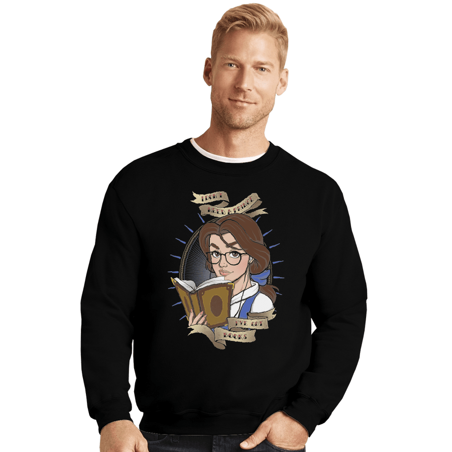 Shirts Crewneck Sweater, Unisex / Small / Black I've Got Books