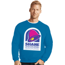 Load image into Gallery viewer, Shirts Crewneck Sweater, Unisex / Small / Sapphire Taco Shame
