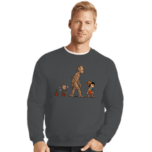 Load image into Gallery viewer, Shirts Crewneck Sweater, Unisex / Small / Charcoal Galactic Evolution
