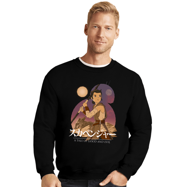 Shirts Crewneck Sweater, Unisex / Small / Black Scavenger