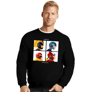 Daily_Deal_Shirts Crewneck Sweater, Unisex / Small / Black Metallic Dayz