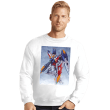 Load image into Gallery viewer, Daily_Deal_Shirts Crewneck Sweater, Unisex / Small / White Wing Zero Watercolor
