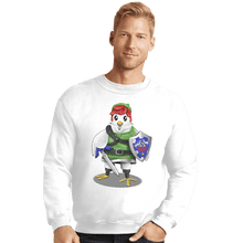 Load image into Gallery viewer, Shirts Crewneck Sweater, Unisex / Small / White Hyrule Chicken

