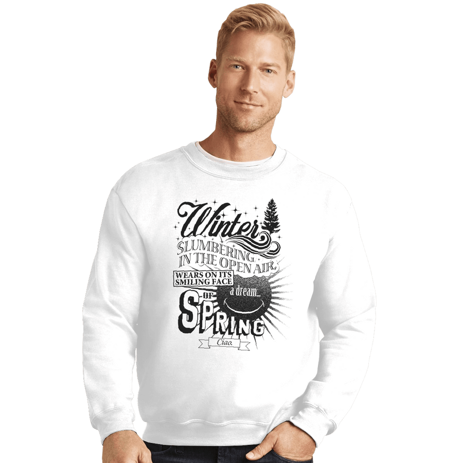 Shirts Crewneck Sweater, Unisex / Small / White Winter