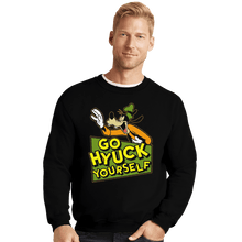 Load image into Gallery viewer, Shirts Crewneck Sweater, Unisex / Small / Black Go Hyuck Yourself
