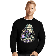 Load image into Gallery viewer, Daily_Deal_Shirts Crewneck Sweater, Unisex / Small / Black Rocker Elsa
