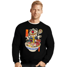 Load image into Gallery viewer, Daily_Deal_Shirts Crewneck Sweater, Unisex / Small / Black Ramen Gundam
